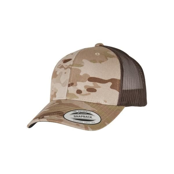 Flexfit retro multicam-keps - beige/brun - TU