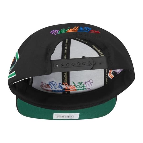 Casquette Mitchell &amp; Ness Snapback - DIAMOND SCRIPT svart / multi