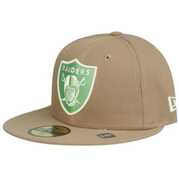 New Era 59Fifty ajusterad keps - Las Vegas Raiders - Vit och brun - 100% polyester