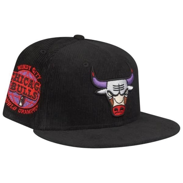 New Era 59Fifty Skärm - CORD Chicago Bulls - Svart - Mann - Sportkläder