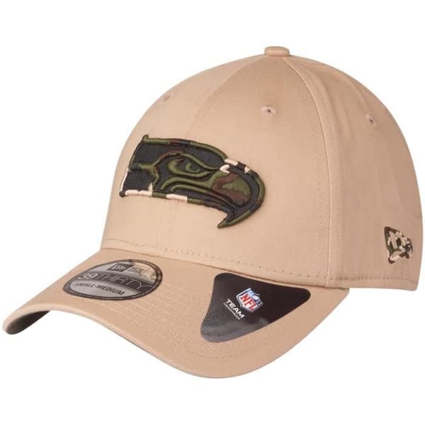 New Era 39Thirty Stretch Cap - NFL LAG TEE beige / wood camo