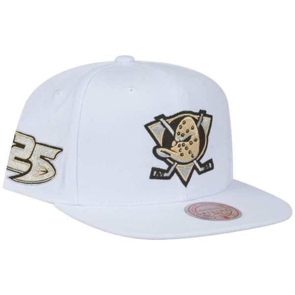 Casquette Snapback Mitchell &amp; Ness VINTERN HVIT Anaheim Ducks - Herr - Hvit - Sportsklær