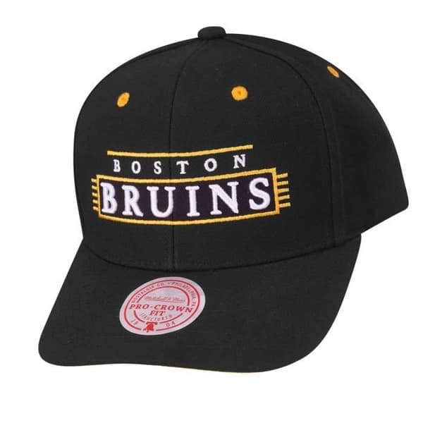 Snapback keps LOFI PRO Boston Bruins - MITCHELL & NESS - Vit/Svart - 100% Polyester