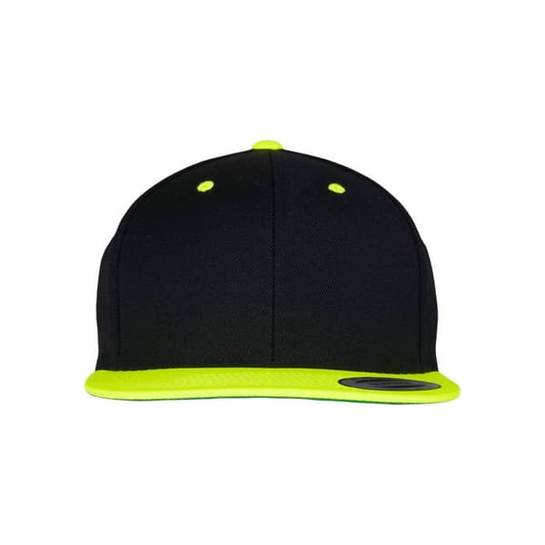 Chapeau - Flexfit - Klassisk 2-ton - Vit/Svart - 6 Paneler - Rund Skärm