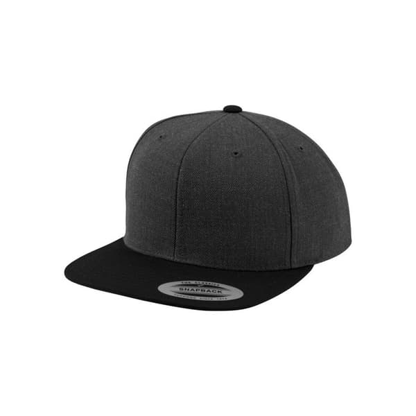 Chapeau - Flexfit - Klassisk 2-ton - Vit/Svart - 6 Paneler - Rund Skärm