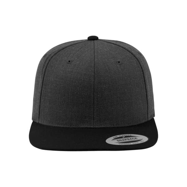 Chapeau - Flexfit - Klassisk 2-ton - Vit/Svart - 6 Paneler - Rund Skärm