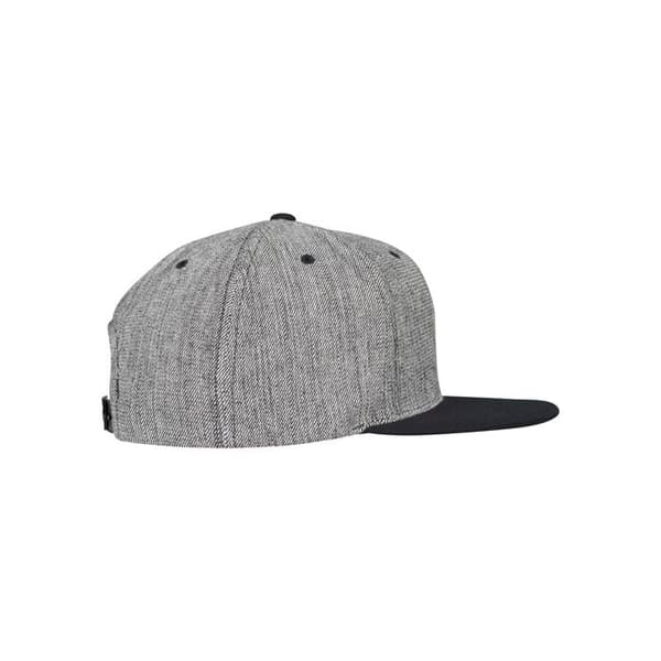 Snapback &amp; Strapback Cap - Flexfit - Solid Melange - Svart - Justerbar - Herr