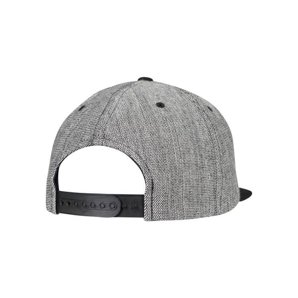 Snapback &amp; Strapback Cap - Flexfit - Solid Melange - Svart - Justerbar - Herr