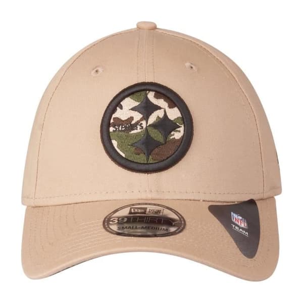 New Era 39Thirty Stretch Cap - NFL LAG TEE beige / wood camo