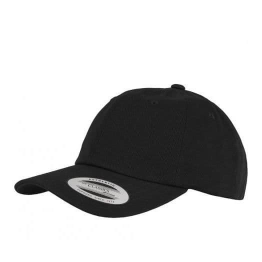 Kuperad Cap - Flexfit - Låg Profil - Svart - En Storlek - Casual Stil