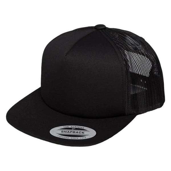 Truckerkeps - Flexfit - Svart skum - One Size - 60% Bomull - 40% Polyester