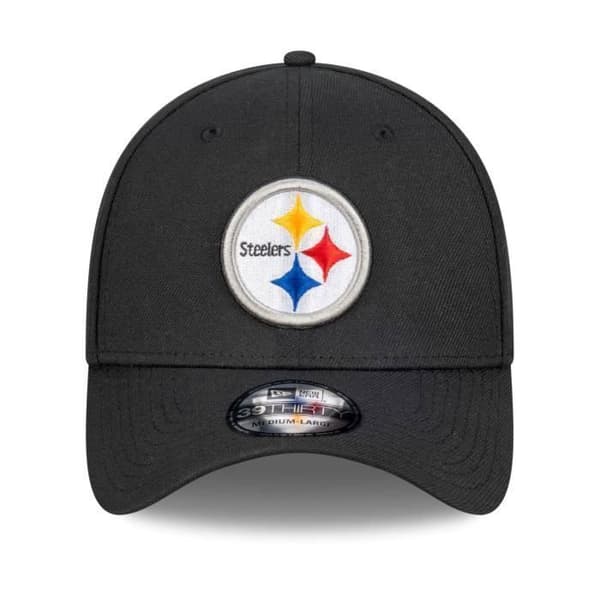 Keps - New Era - 39Thirty - Pittsburgh Steelers - Vit - Sportkläder - Stretch Fit