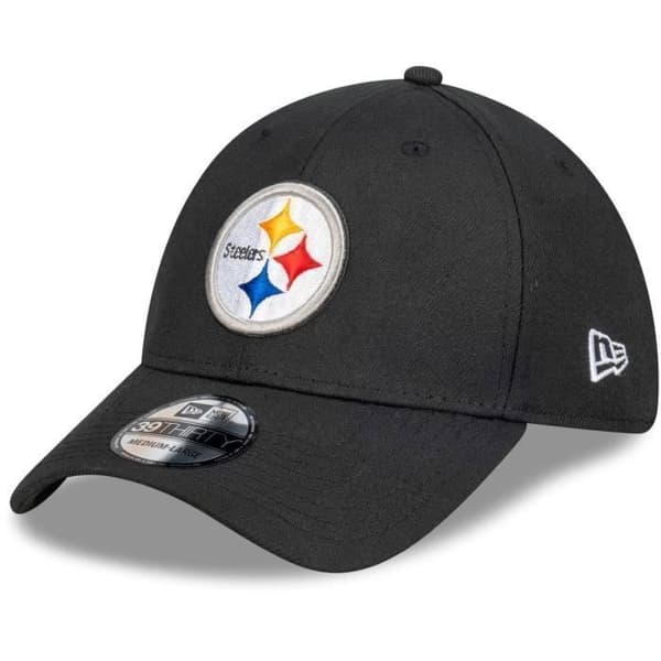 Keps - New Era - 39Thirty - Pittsburgh Steelers - Vit - Sportkläder - Stretch Fit