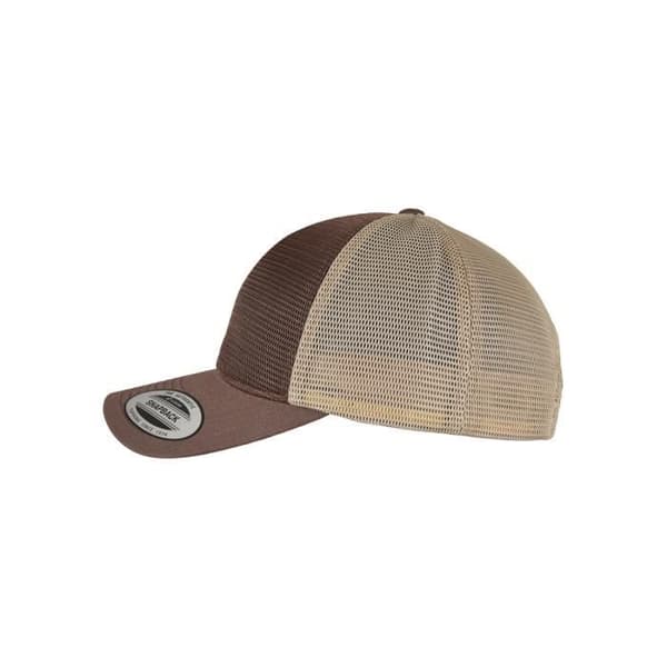 Keps - Flexfit - Omnimesh 2-ton - Brun/Grön Kaki - En storlek - Sommar