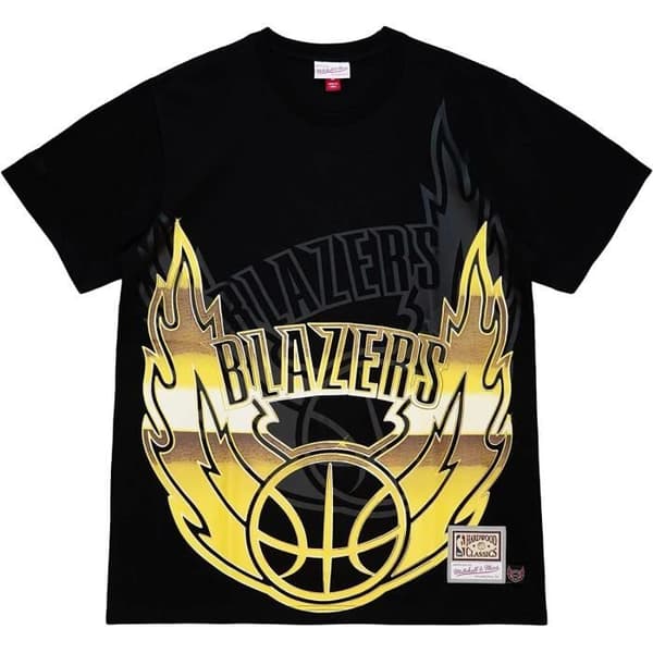 Mitchell &amp; Ness Skjorta - BIG Face 4.0 Portland Trail Blazers