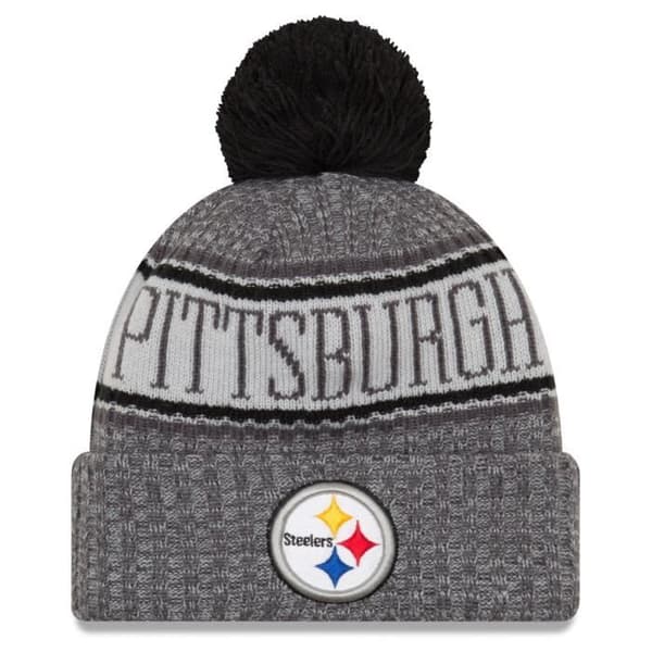 Huvudbonad - New Era - NFL Sideline - Pittsburgh Steelers - Grafit - Fleecefoder - Vinter
