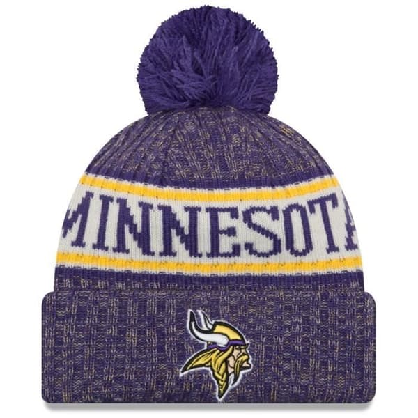 Hatt - New Era - NFL Sideline 2018 - Minnesota Vikings - Fleecefoder - Vinter