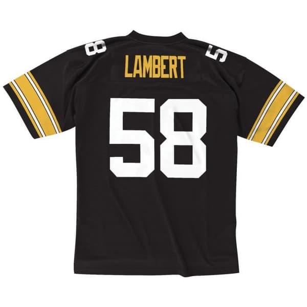 NFL Legacy-tröja - Pittsburgh Steelers 1976 Jack Lambert - Herr - Svart - Sportkläder