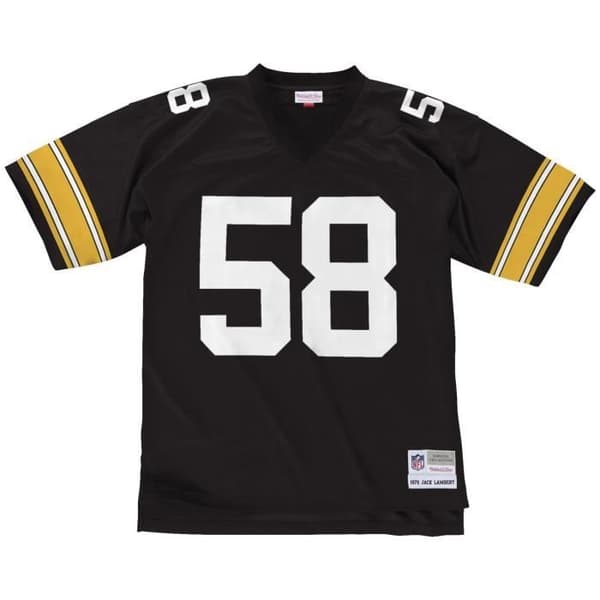 NFL Legacy-tröja - Pittsburgh Steelers 1976 Jack Lambert - Herr - Svart - Sportkläder