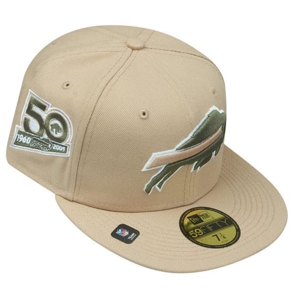 New Era 59Fifty Fitted Cap ÅRSJUBLIEUM NFL Team beige gevär