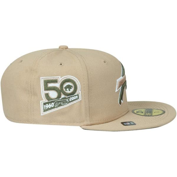 New Era 59Fifty Fitted Cap ÅRSJUBLIEUM NFL Team beige gevär
