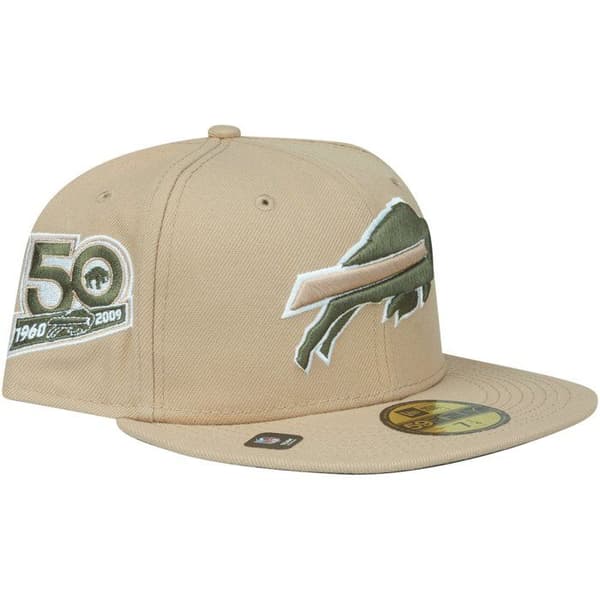 New Era 59Fifty Fitted Cap ÅRSJUBLIEUM NFL Team beige gevär