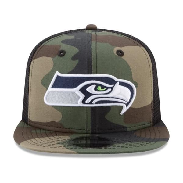 New Era 9Fifty Mesh Snapback Cap Seattle Seahawks trä camo