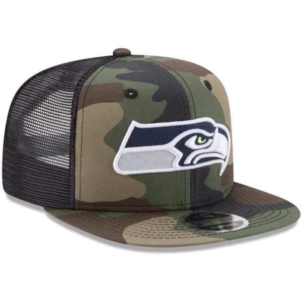 New Era 9Fifty Mesh Snapback Cap Seattle Seahawks trä camo
