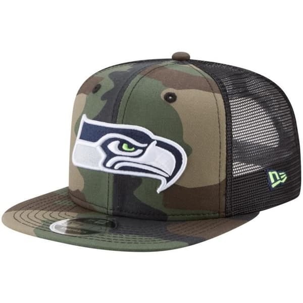 New Era 9Fifty Mesh Snapback Cap Seattle Seahawks trä camo