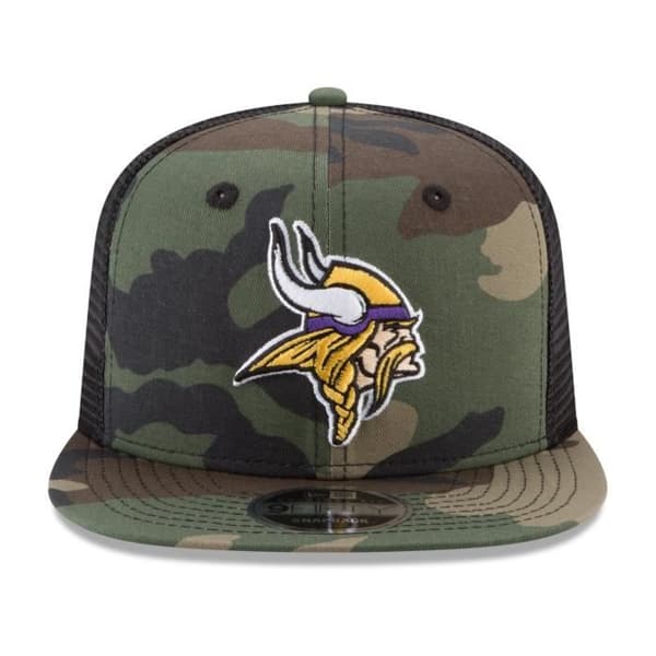 New Era 9Fifty Mesh Snapback Cap Minnesota Vikings trä camo