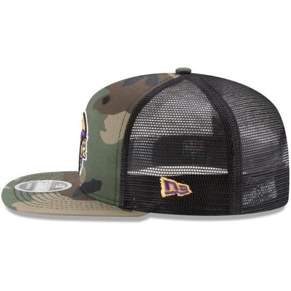 New Era 9Fifty Mesh Snapback Cap Minnesota Vikings trä camo