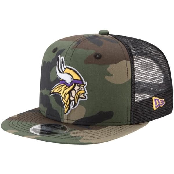 New Era 9Fifty Mesh Snapback Cap Minnesota Vikings trä camo