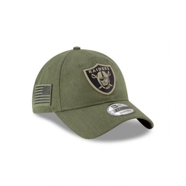 Casquette NFL - New Era - Oakland Raiders - 9Twenty - Salute To Service - Grön