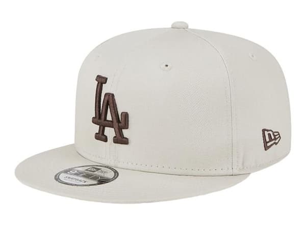 Snapback keps - New Era - 9Fifty - Los Angeles Dodgers - Grå - 100% bomull - En storlek