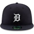 Miniatyrbild 2 av 3: New Era Detroit Tigers Navy 59Fifty bomullsmössa för vuxna - Sportkläder