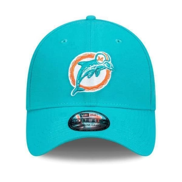 Casquette 39THIRTY - New Era - Miami Dolphins - Stretch Fit - 95% Polyester - Sportkläder