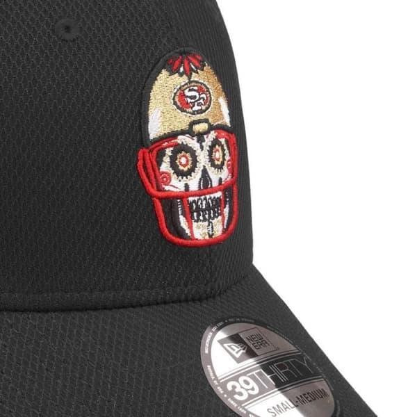 Casquette 39THIRTY - New Era - NFL SUGAR SKULL - Svart - 100% polyester - Stretch Fit