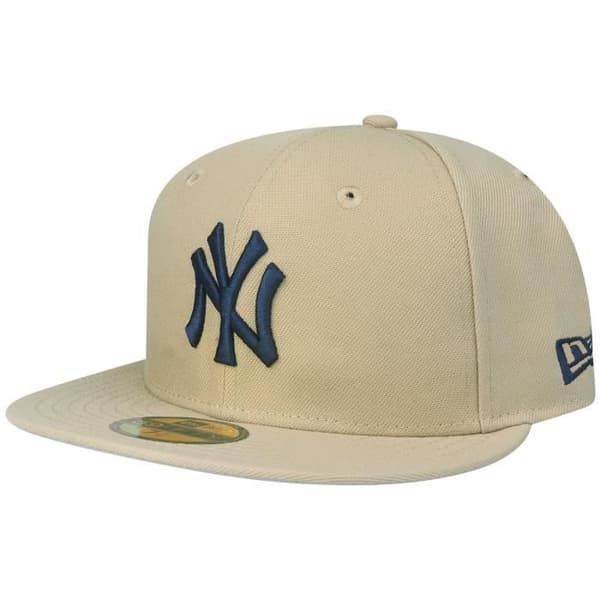 New Era 59Fifty anpassad keps - New York Yankees - Beige / Marinblå - Sportkläder
