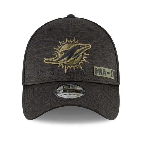 Casquette New Era 39Thirty - Miami Dolphins - Hyllning till tjänsten 2020 - Broderad - Tryckt kamouflage