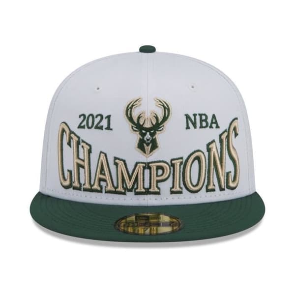 Casquette New Era 59Fifty - NBA CHAMPIONS Milwaukee Bucks - Vit - Herr - Sportkläder