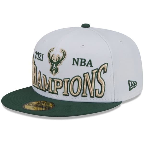 Casquette New Era 59Fifty - NBA CHAMPIONS Milwaukee Bucks - Vit - Herr - Sportkläder