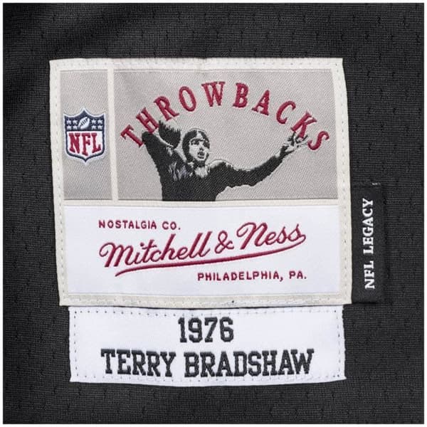 Maillot NFL Legacy - Pittsburgh Steelers 1976 Terry Bradshaw - Svart - Herr - Mitchell & Ness - Sportkläder
