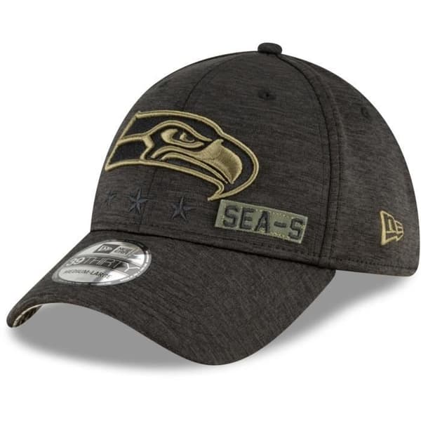 Casquette New Era 39Thirty - Seattle Seahawks - Hyllning till tjänst 2020 - Broderier och tryck i kamouflage