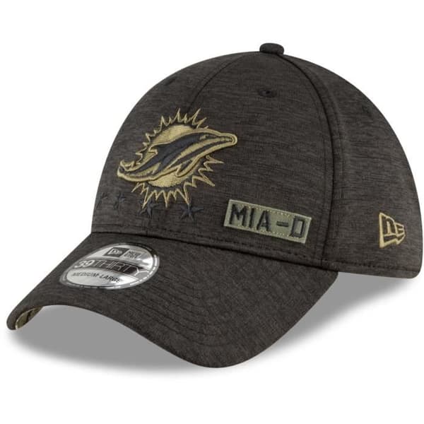 Casquette New Era 39Thirty - Miami Dolphins - Hyllning till tjänsten 2020 - Broderad - Tryckt kamouflage