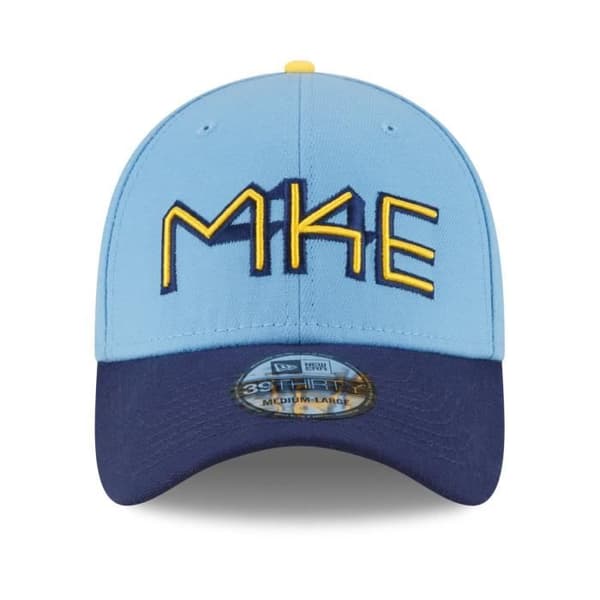 Casquette New Era 39Thirty - CITY CONNECT Milwaukee Brewers - Marin - Vit - Herr - Sportswear