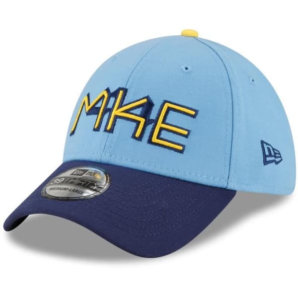 Casquette New Era 39Thirty - CITY CONNECT Milwaukee Brewers - Marin - Vit - Herr - Sportswear