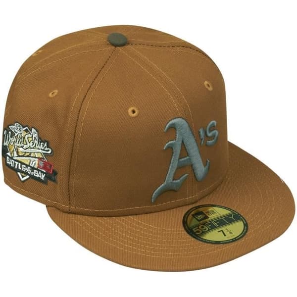Casque New Era 59Fifty - Oakland Athletics - World Series 1989 - Brun/Vit - Man
