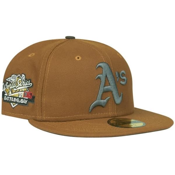 Casque New Era 59Fifty - Oakland Athletics - World Series 1989 - Brun/Vit - Man