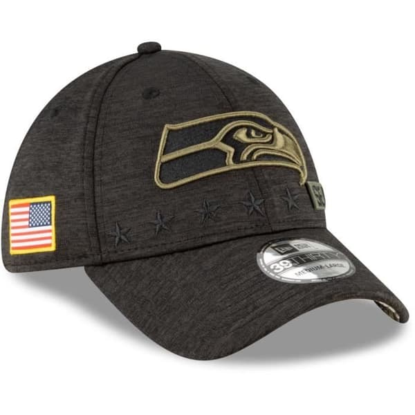 Casquette New Era 39Thirty - Seattle Seahawks - Hyllning till tjänst 2020 - Broderier och tryck i kamouflage