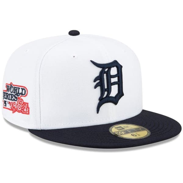 New Era 59Fifty WORLD SERIES 1984 Detroit Tigers Caps - Vit - Man
